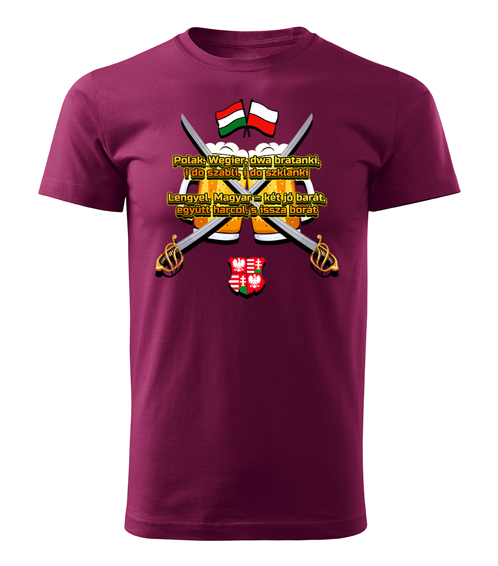 

Koszulka patriotyczna męska Polak Węgier r.XS