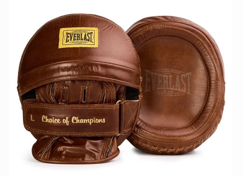 Everlast Profesionální Trenérské Kotouče Z Přírodní Kůže EV4700NEW Hnědé