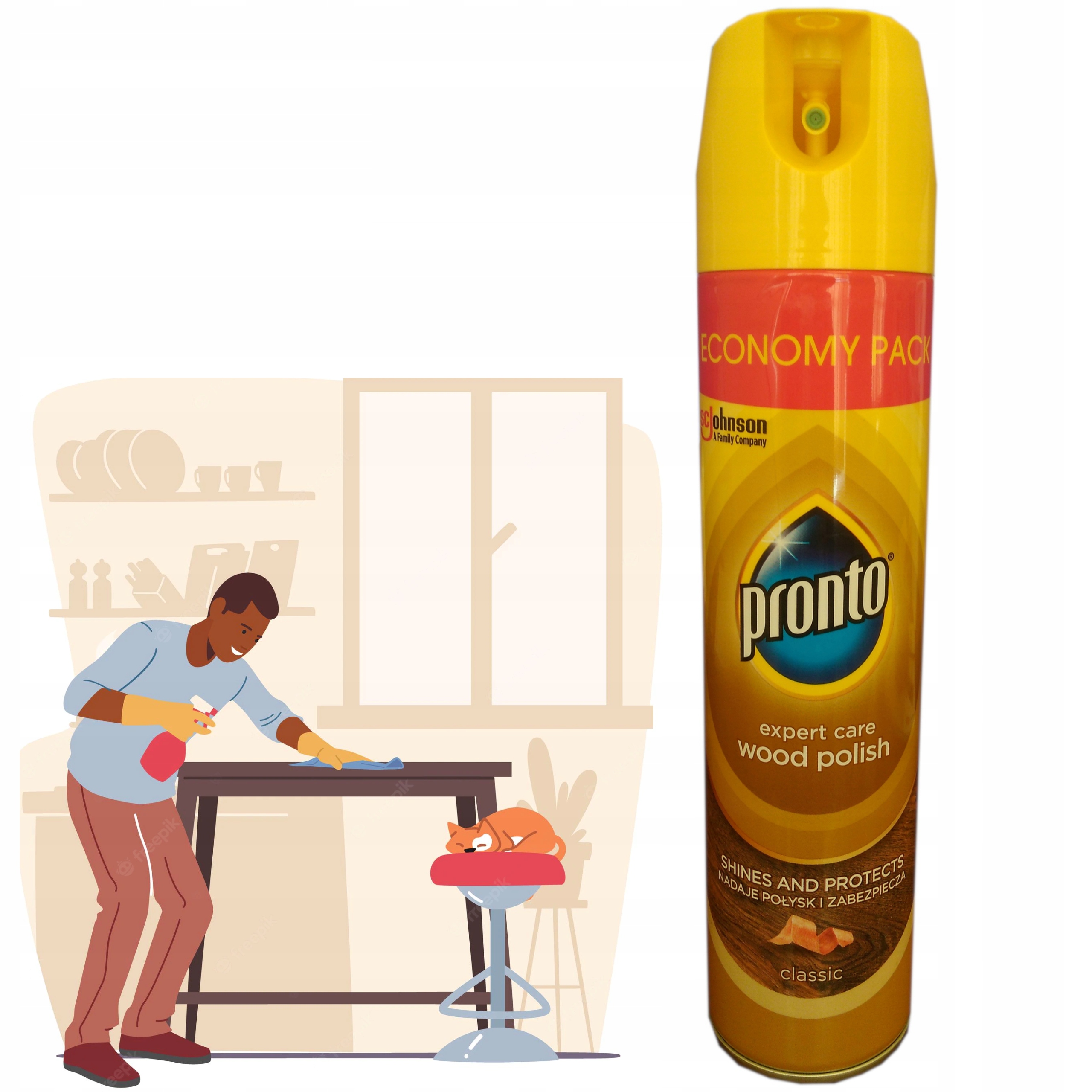 

Pronto czyszczenie mebli drewnianych Classic 300ml