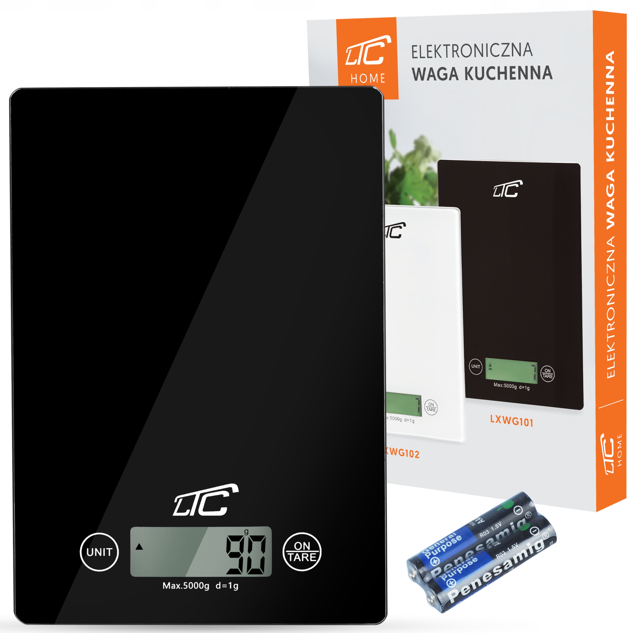 

Elektroniczna Waga Kuchenna Szklana Ekran LCD Tara