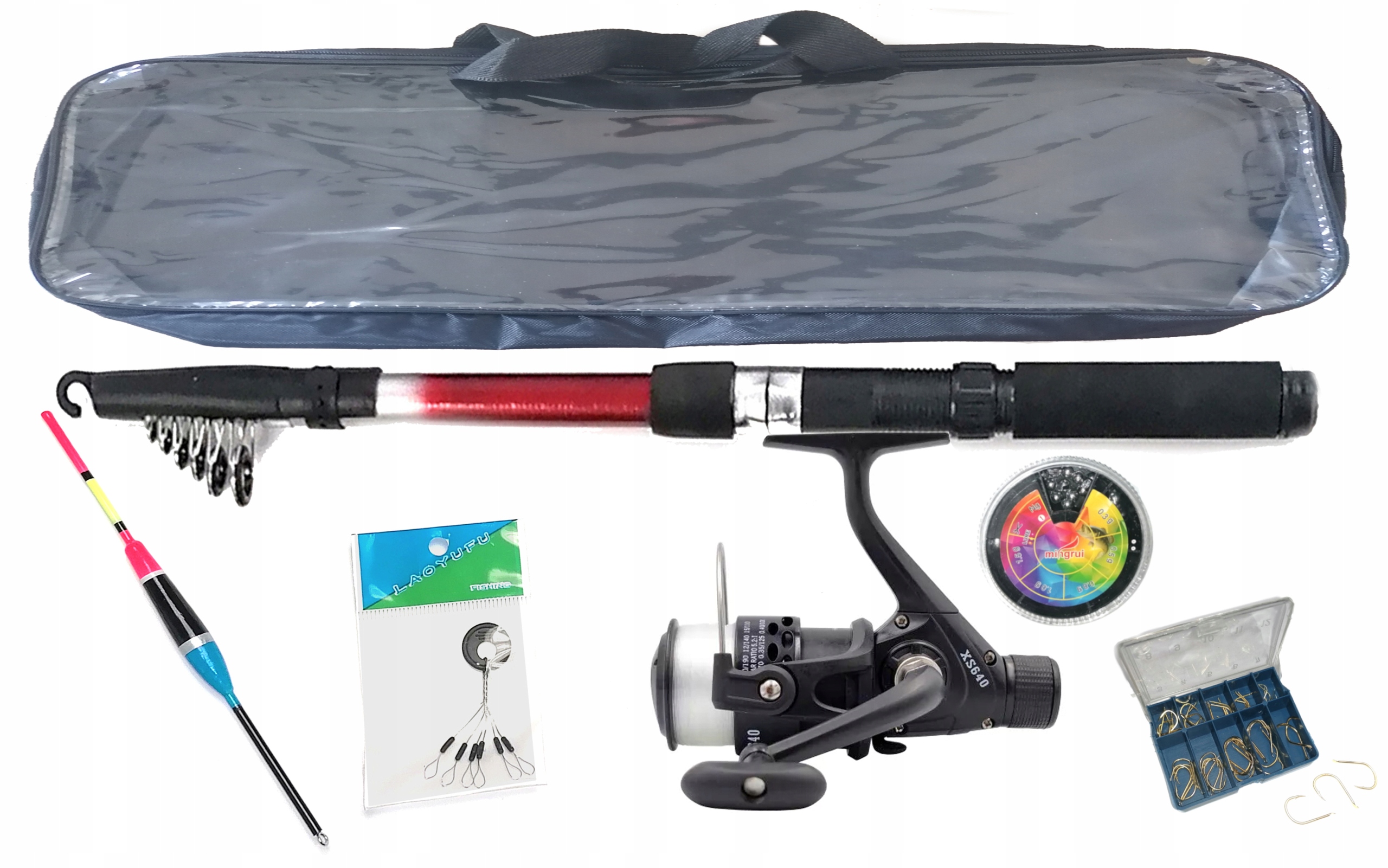 Rybářský set Rybářský Prut D Splávek Taška