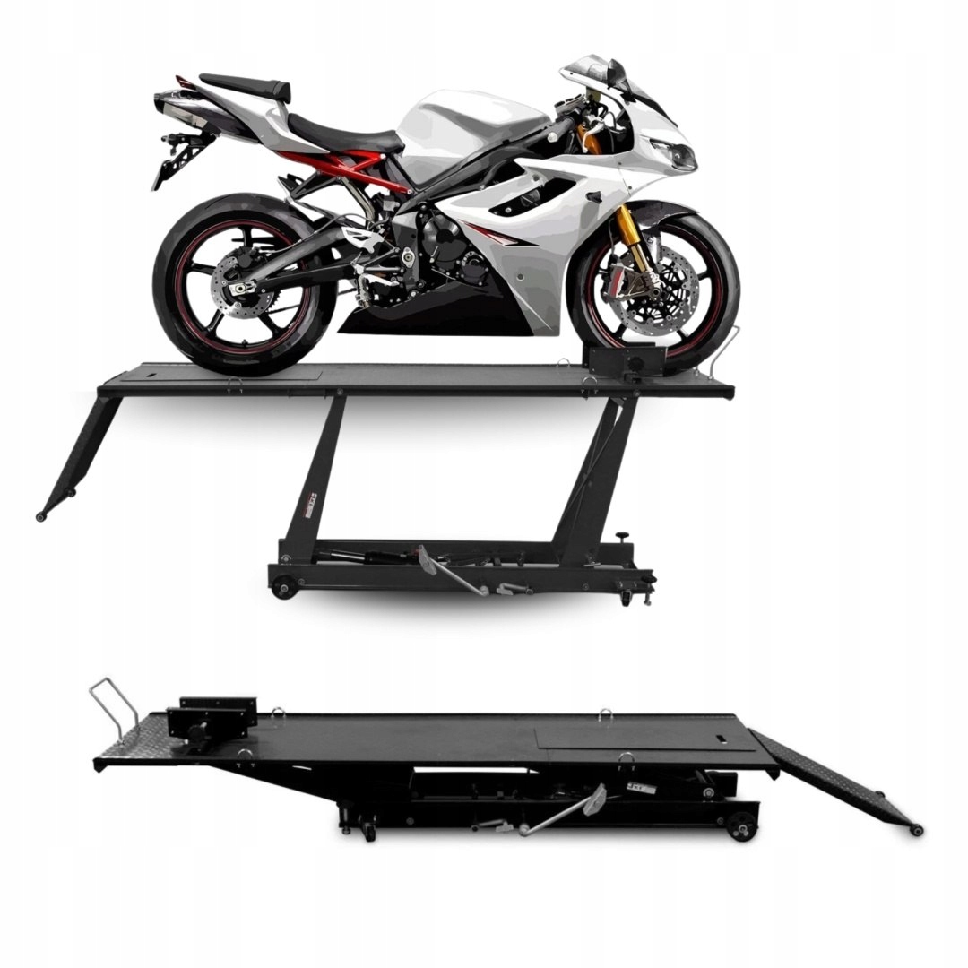 Motocyklový zdvihák platforma hydraulický zdvihák 464 kg stabilný