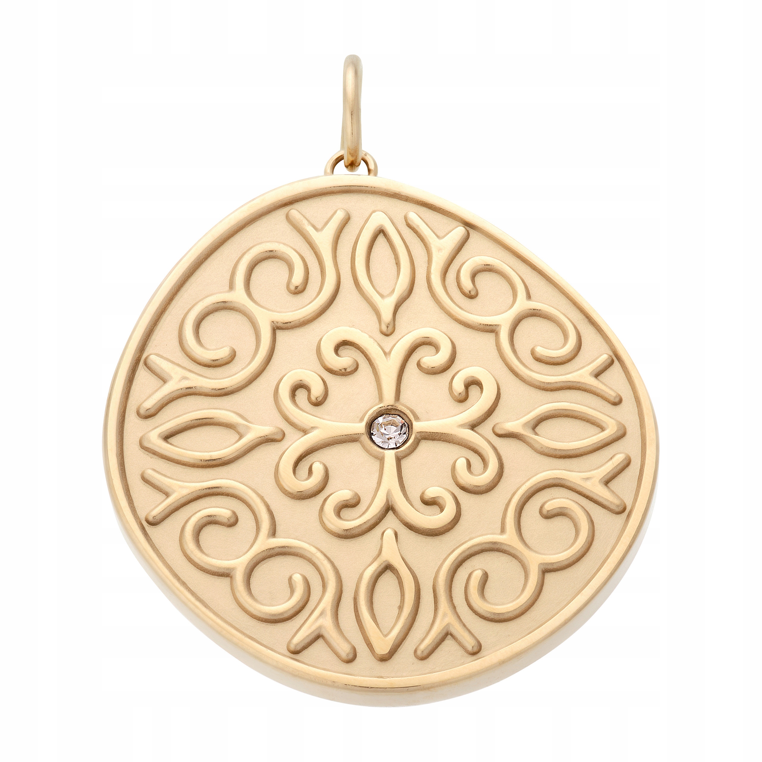 Zlatý Přívěsek Ornamentový přívěsek Křišťál Magnetický z oceli Kulatý