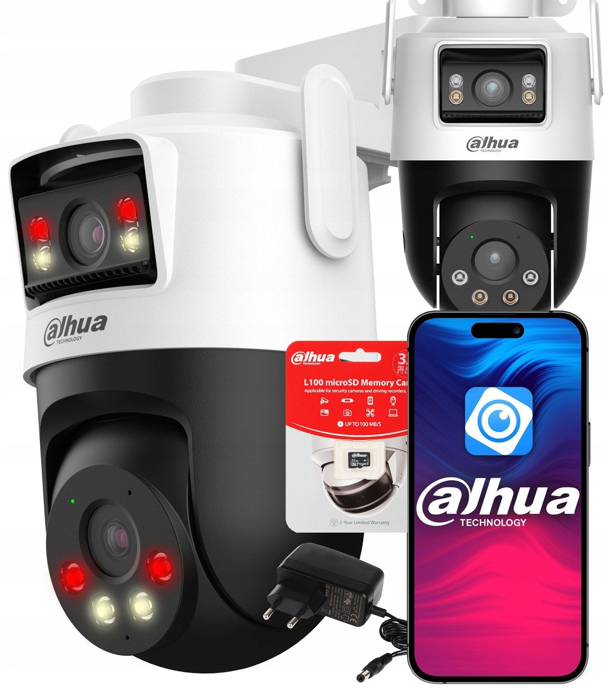 Otočná WiFi kamera Dual Lens 6Mpx (3MP+3MP) P3D-3F-PV Dahua karta 32Gb