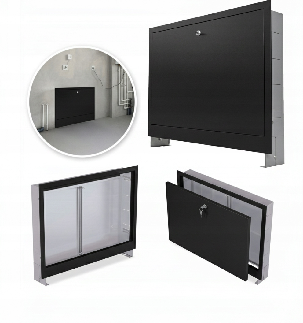 Podomítková Skříň Rozdělovače 7-8 Obw Černá