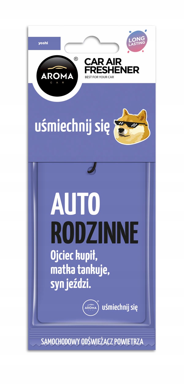 

Zapach samochodowy Aroma Car Lets Smile :-D Yoshi