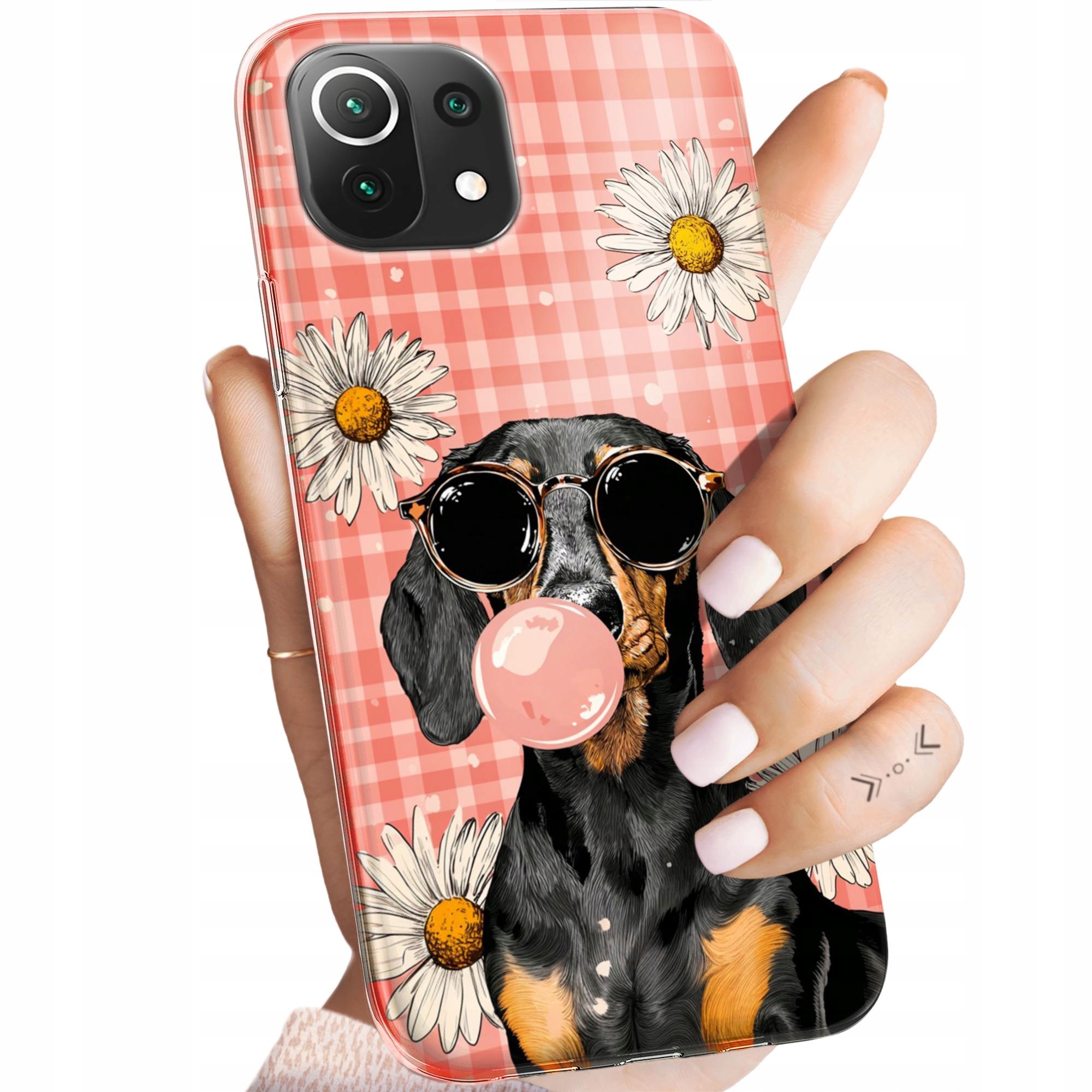Etui Do Xiaomi MI 11 Lite 4G 5G Ne Jamniki Psy Jamnik Red Merle