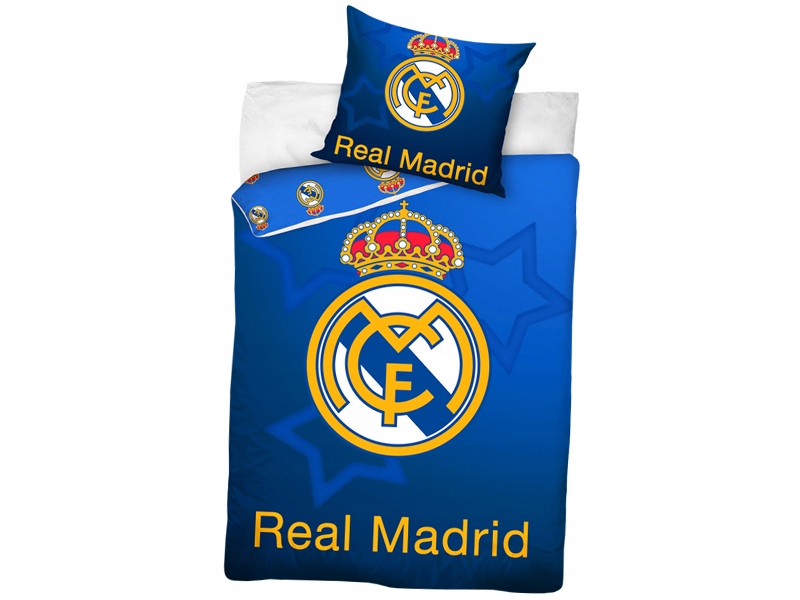 Real Madryt Pościel 140x200 Poduszka 70x80 Polski Rozmiar 100% Bawełna #2