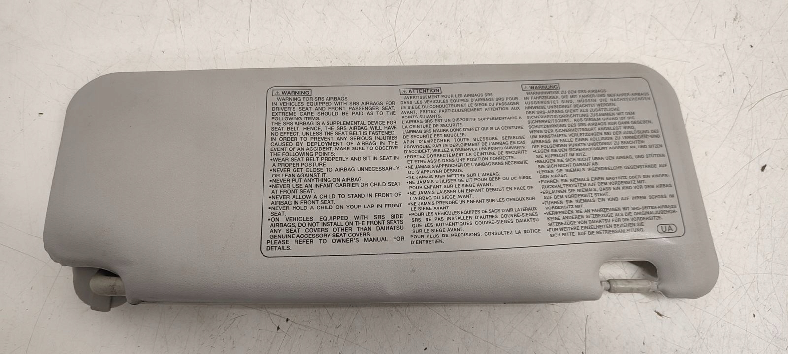 visor przeciwsloneczny left Daihatsu Sirion II 1,0