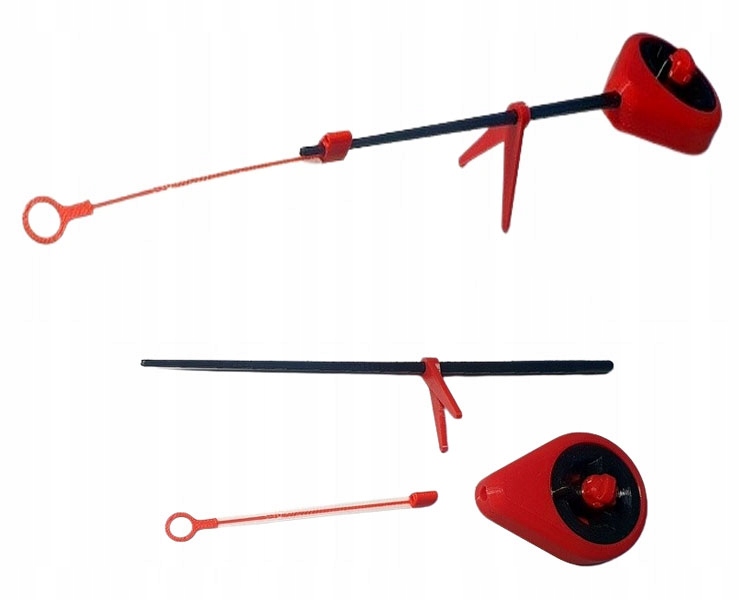 Wędka podlodowa Bałałajka Kiwok Gratis! 25cm Red WrocłaW