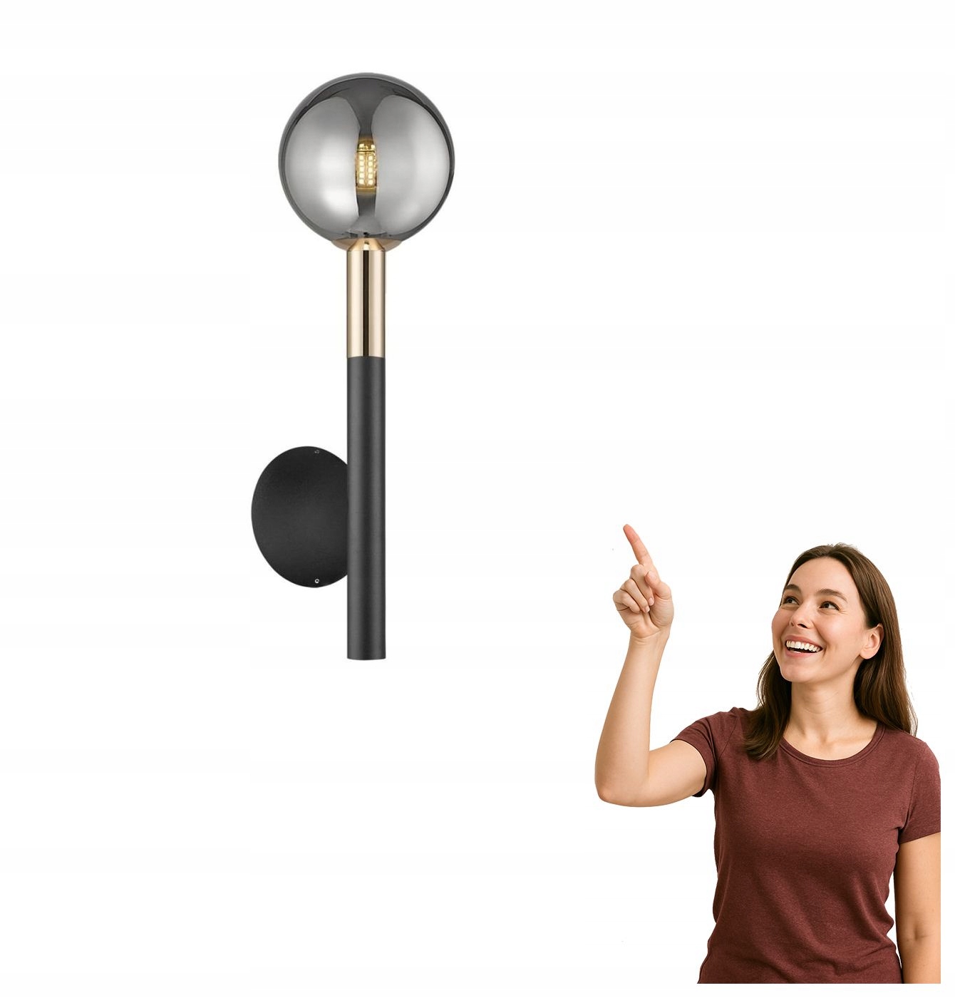 Nástěnné svítidlo Arcturus W0574-01B-SDFZ Zuma Line