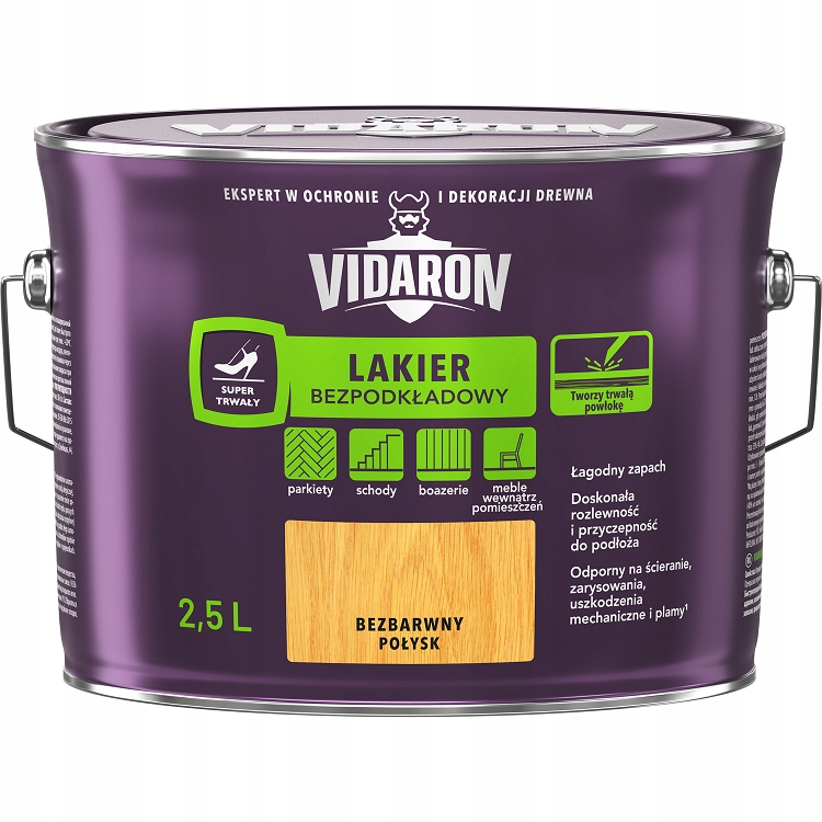 Vidaron Lakier Bezpodkładowy Połysk 2.5L