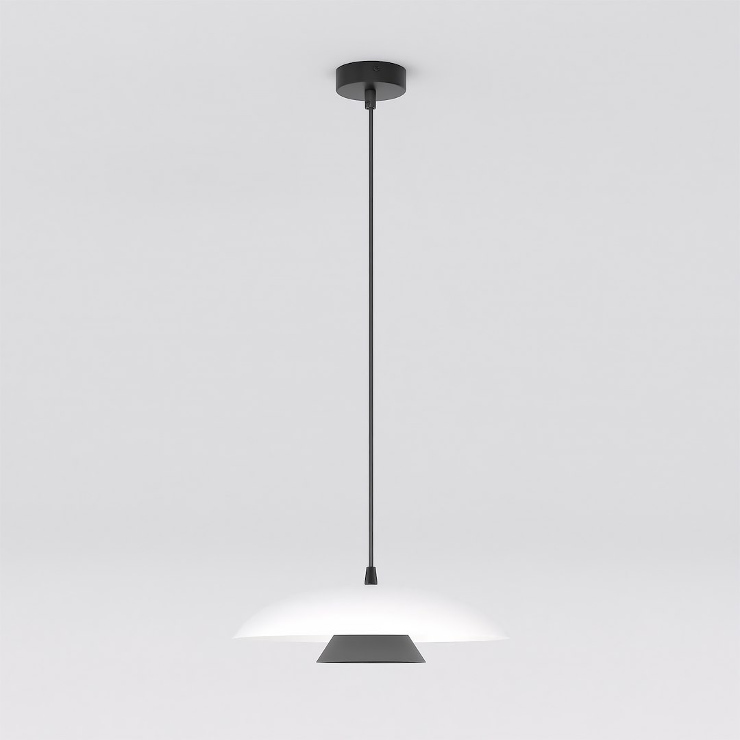 Závesná lampa Babel 1 biele tienidlo GX53, štýl mid-century, 140 x 30 cm