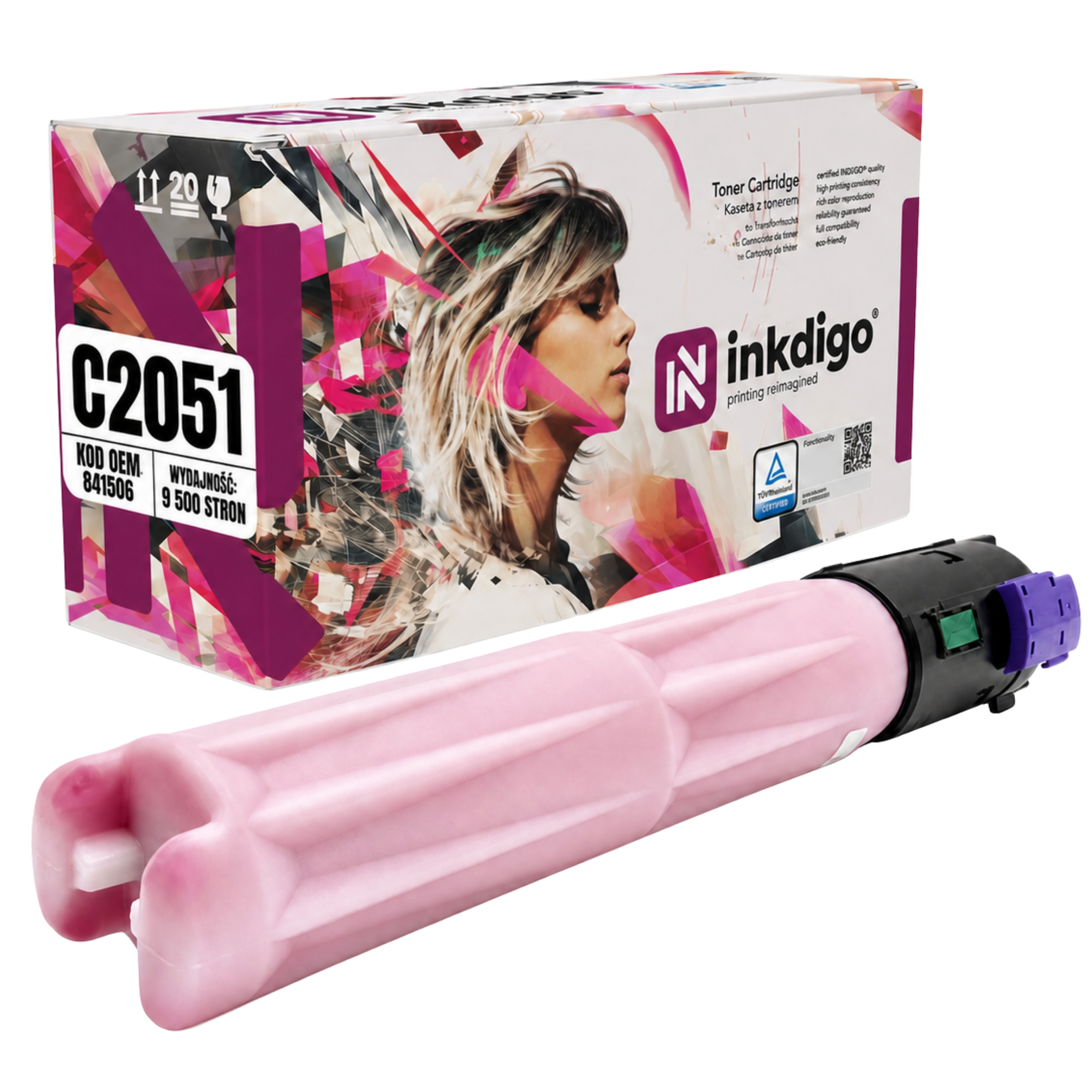 Toner Inkdigo pro tiskárnu Ricoh Mp-c 2051 Magenta