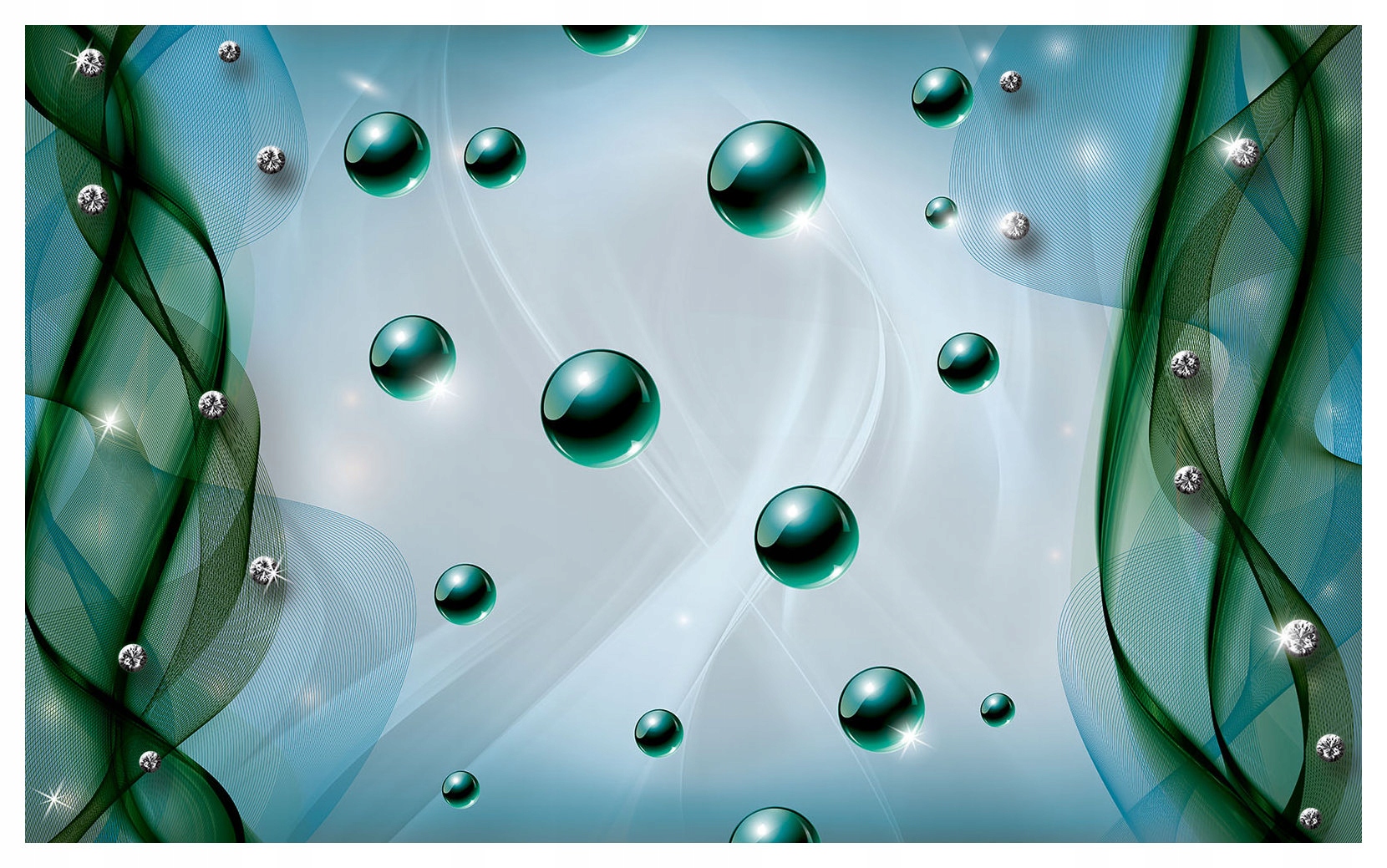 Fototapeta Sféry Abstrakt Tyrkysový pohyb Blesk v tónoch 300x210 lepidlo