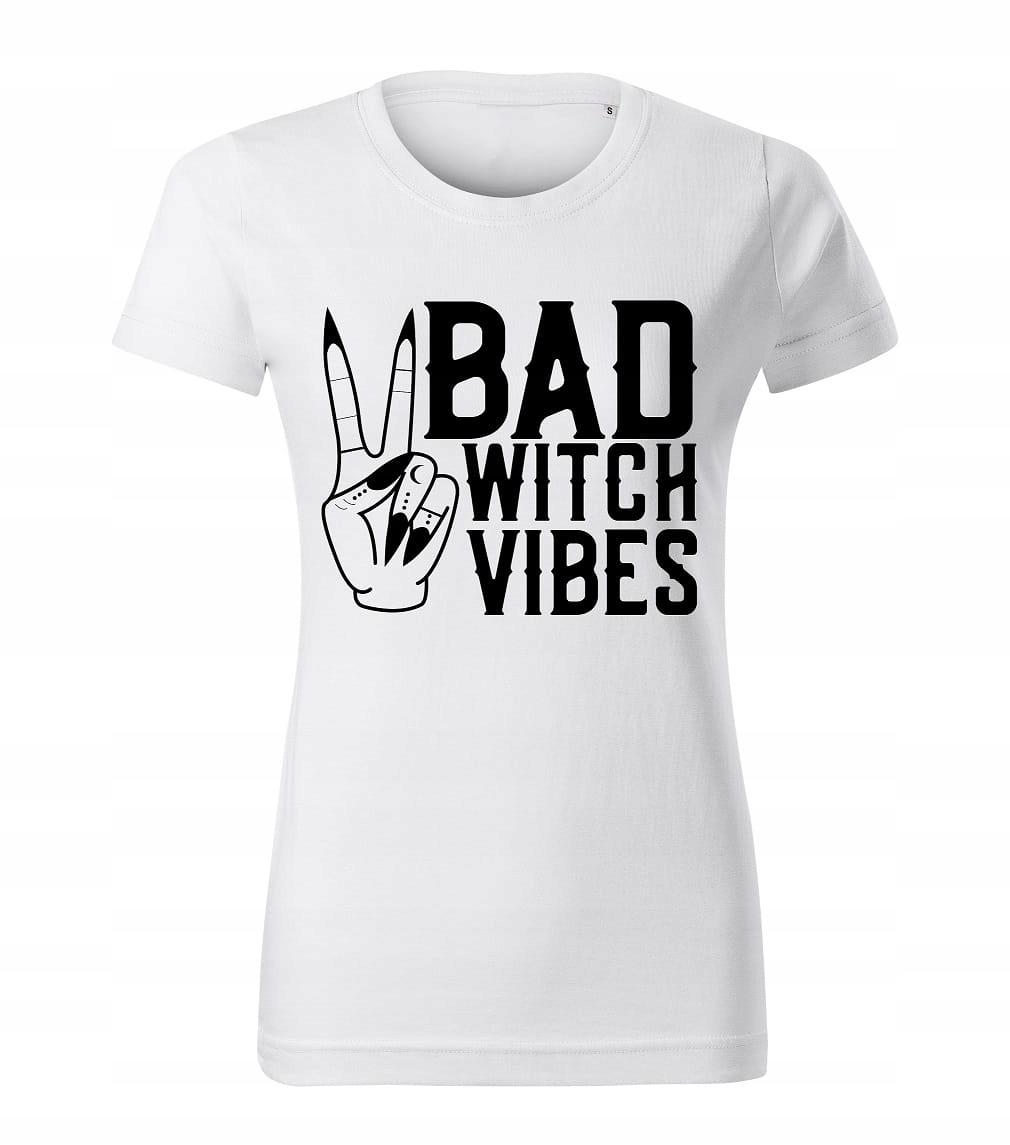 

Koszulka T-shirt Bad Witch Vibes Biała rozmiar XL