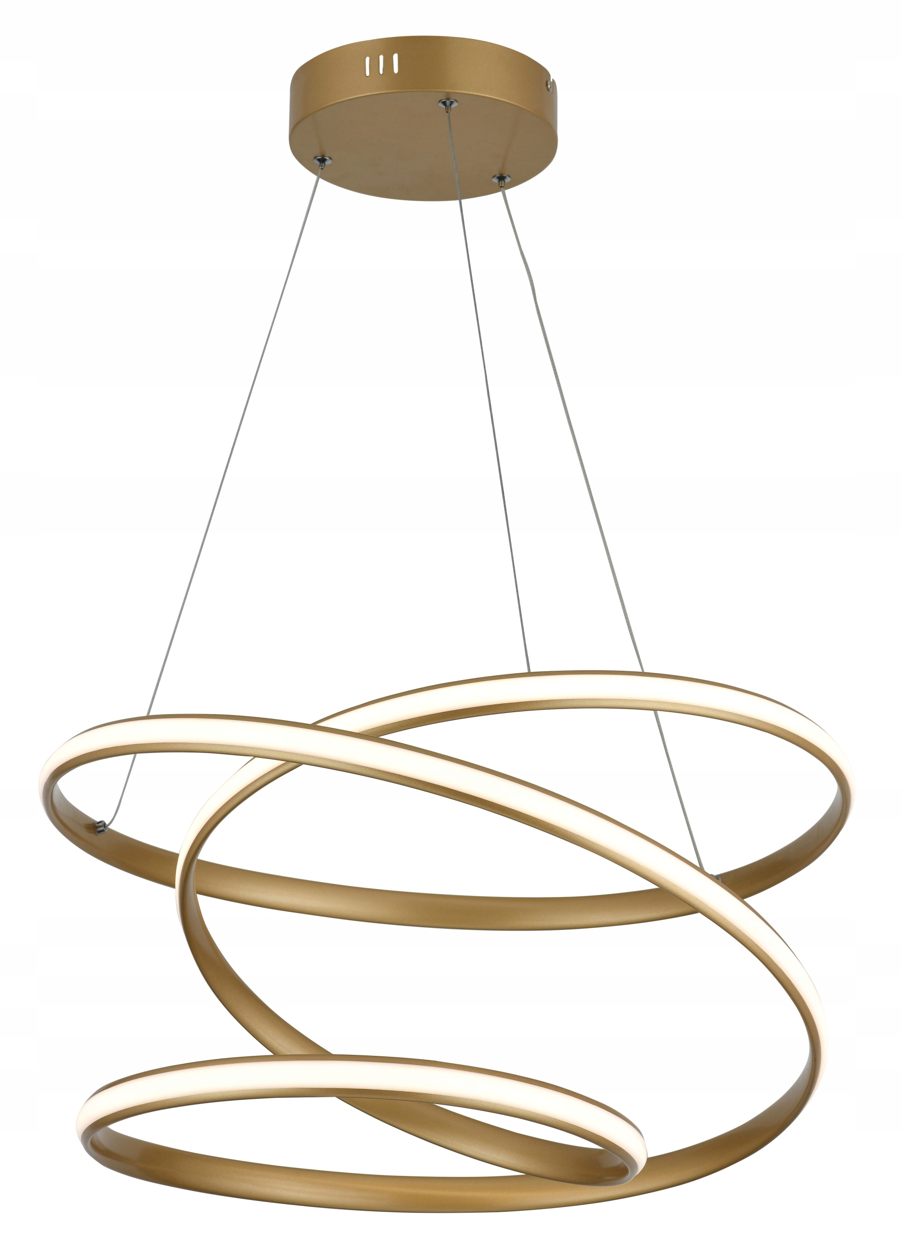 Zlatá rolovací Led lampa Rollercoaster je ideální do obývacího pokoje