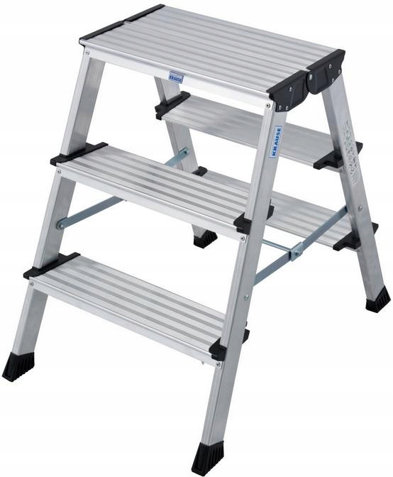 Krause Treppo Obojstranné Skladacie Hliníkové Schodíky 2X3 126030