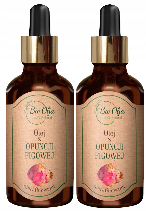 2 kusy Olej z fíkové opuncie – Studeně lisovaný, nerafinovaný 50 ml Bioolja