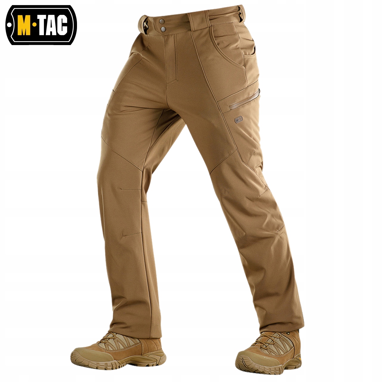 SPODNIE TREKKINGOWE MĘSKIE BOJÓWKI SOFTSHELL WINTER M-TAC COYOTE 3XL Marka M-Tac