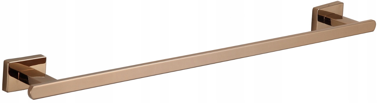 Mexen Arno růžovozlatý kovový věšák na ručníky, 64.5 cm čtvercový