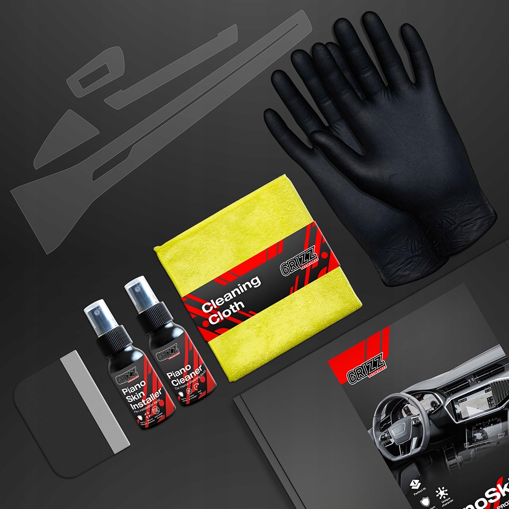 7w1 Grizz folia ochronna do wnętrza Porsche Cayenne (2024) Matowa Kolor bezbarwny