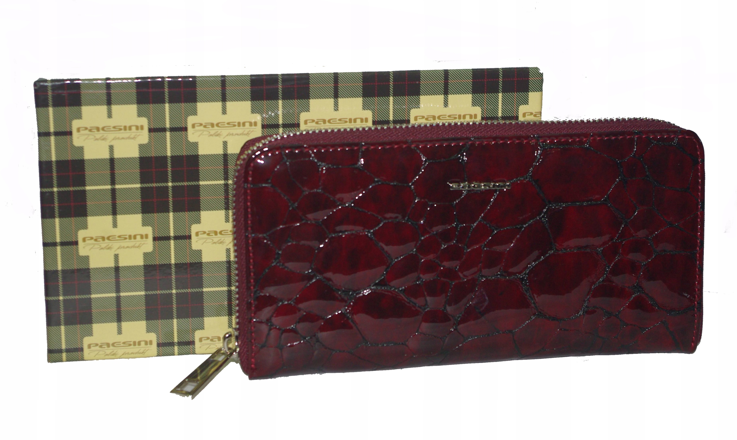 Peasini dámská velká peněženka z přírodní kůže bordó Rfid