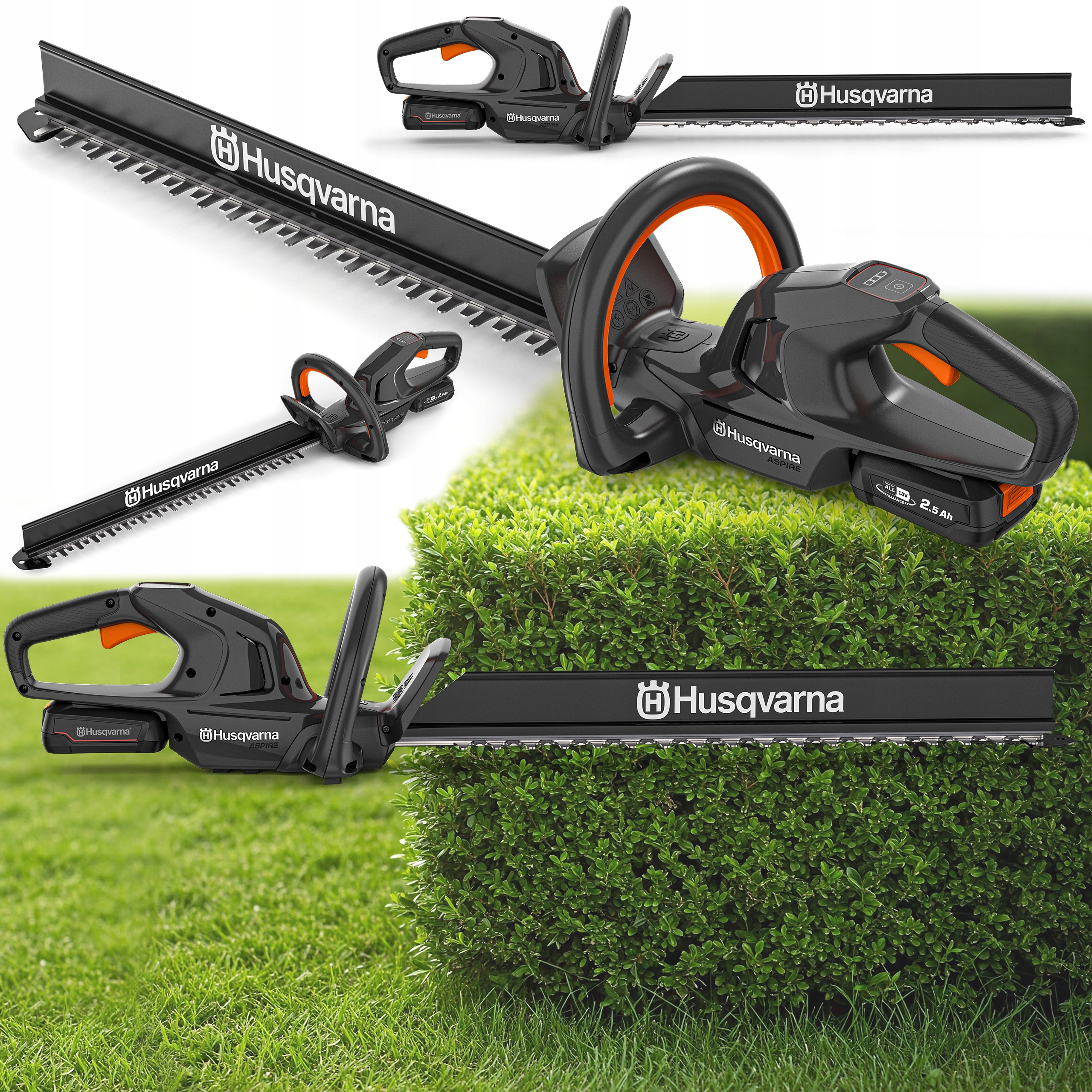 Nożyce do Cięcia Krzewów Husqvarna Aspire H50-P4A 18 V 50 cm Łapacz Ścinków