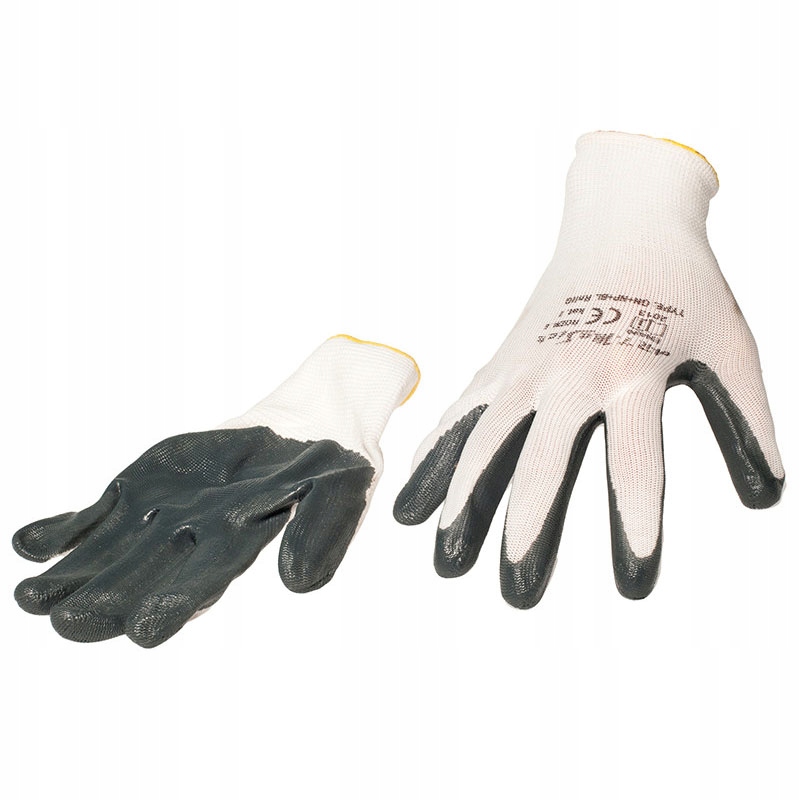 RĘKAWICE ROBOCZE OCHRONNE NITRYL ROZM.9