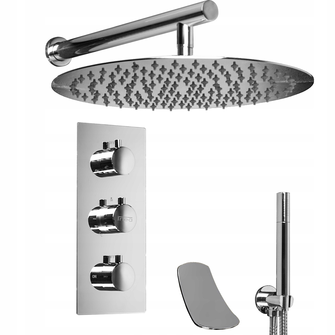 Podomietkový sprchový set s dažďovou sprchou 30 cm