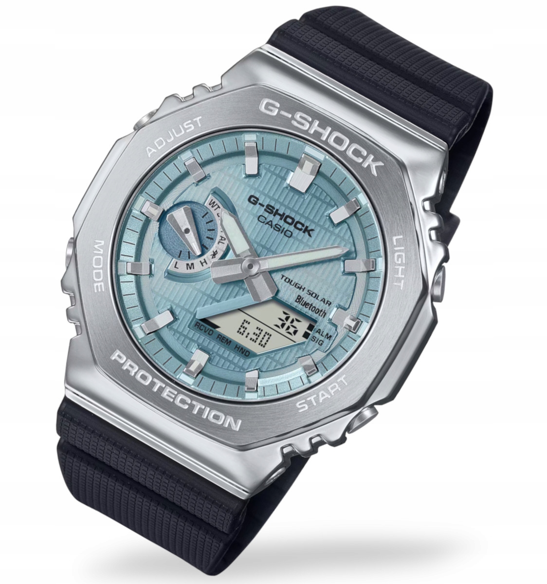 Pánské hodinky na řemínku Casio G-Shock Steel GBM-2100A Bluetooth Gravírování