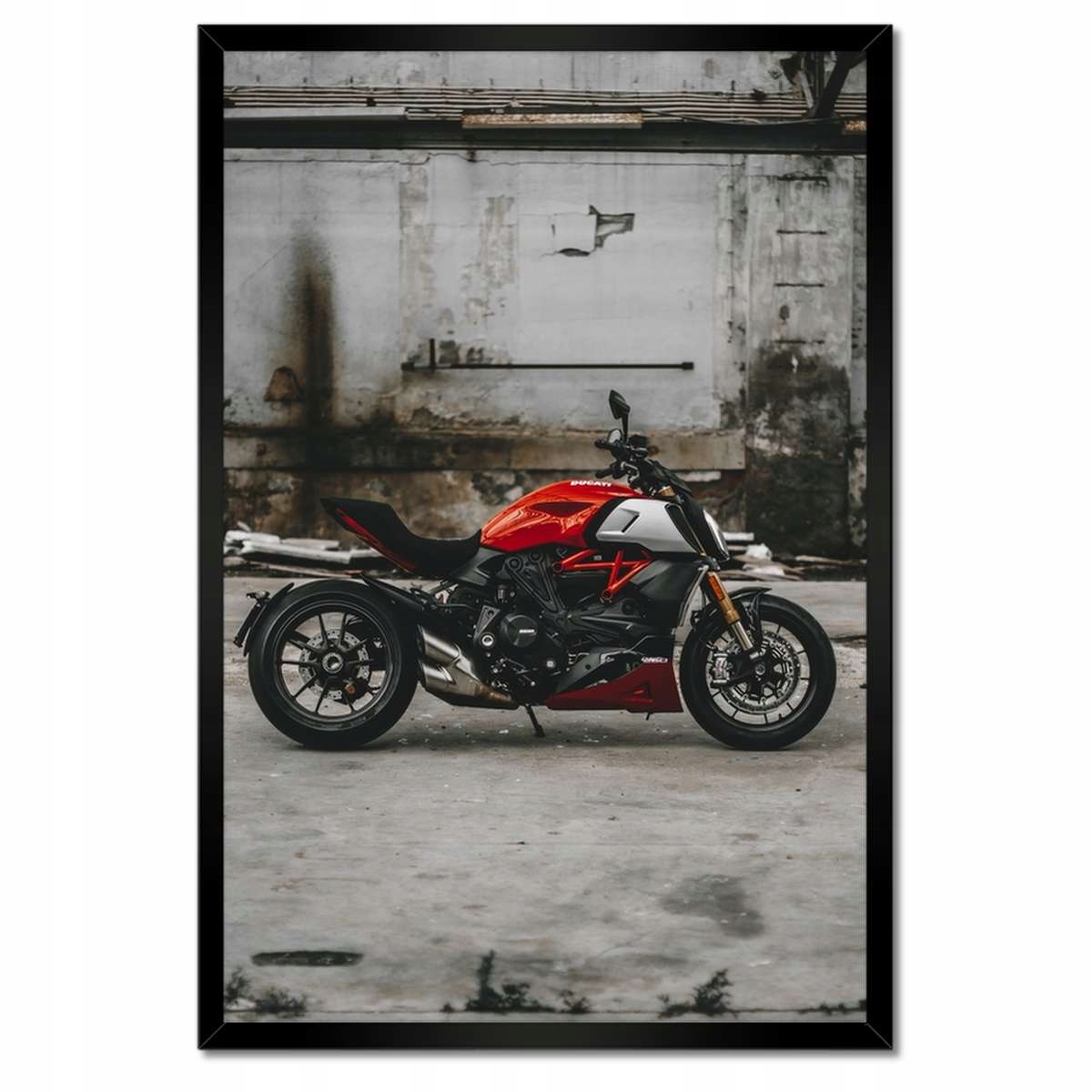 Plakáty v rámu 40x60 Červené Ducati Motocykl