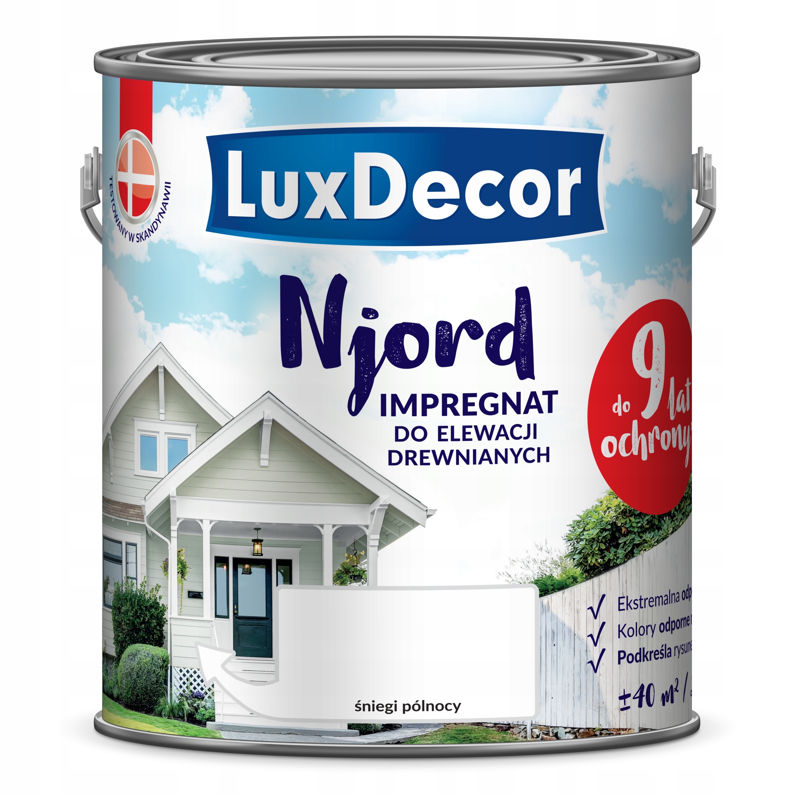 Impregnat do elewacji drewnianych Njord 2,5L Śniegi Północy