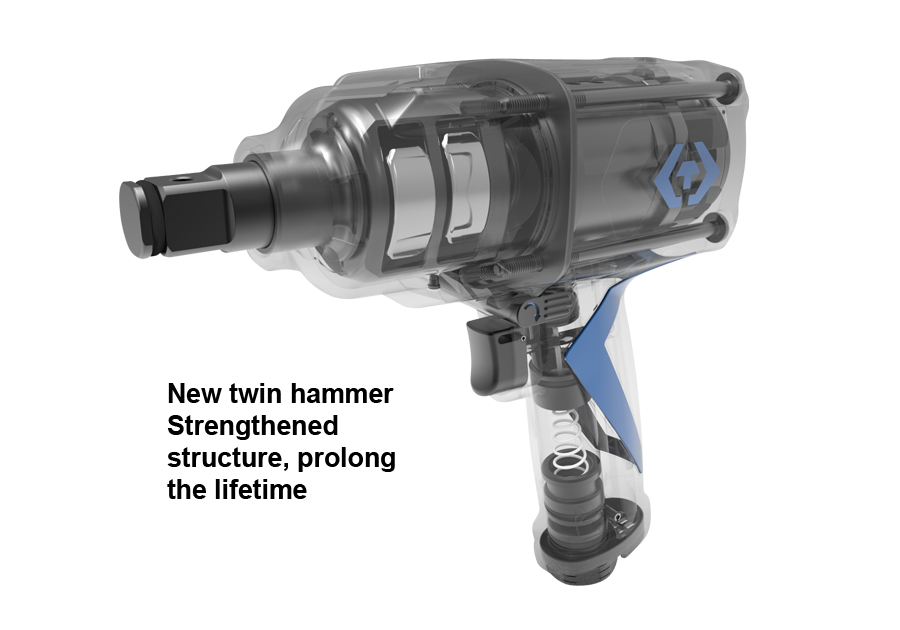 KING TONY Klucze 3/4" pneumatyczny udarowy 1491Nm kompozyt Zasilanie pneumatyczne