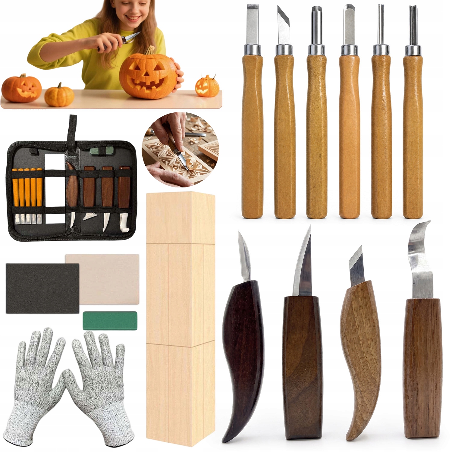Sada Nože Pro Vyřezávání Do Dřeva Diy Lžíce Jako Dárek K Dlátu Nástroje