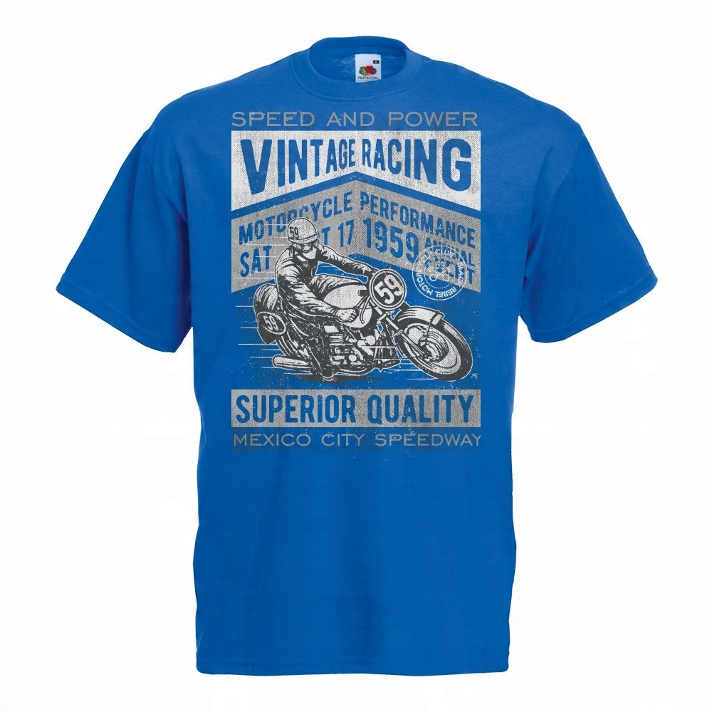 

Koszulka motocykl motocyklista vintage racing L