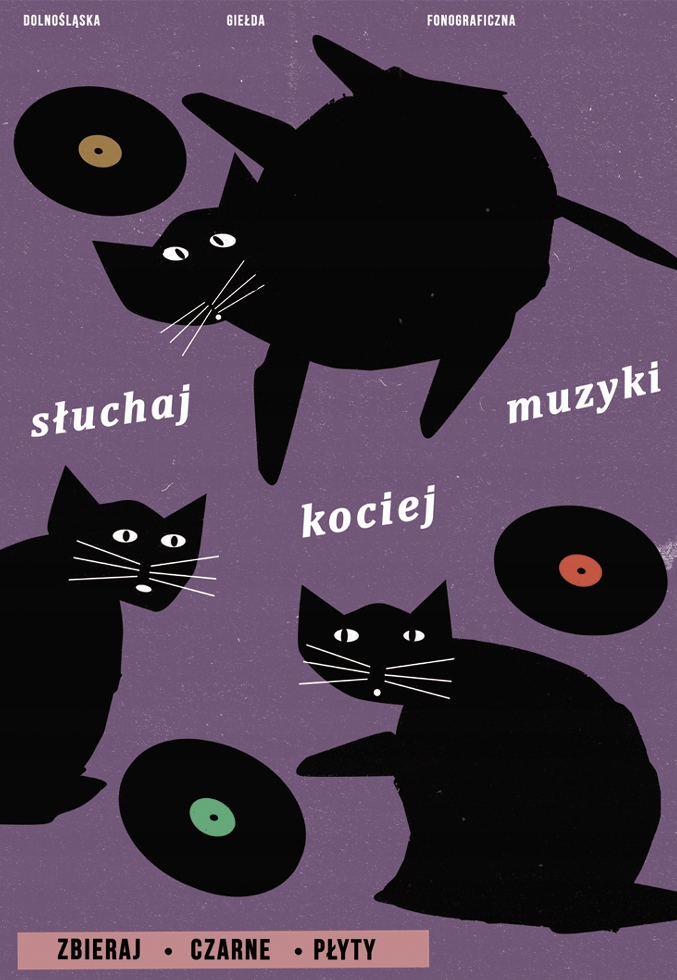 

Kocia Muzyka, Plakat, Grafika, Winyle, Płyty, B2