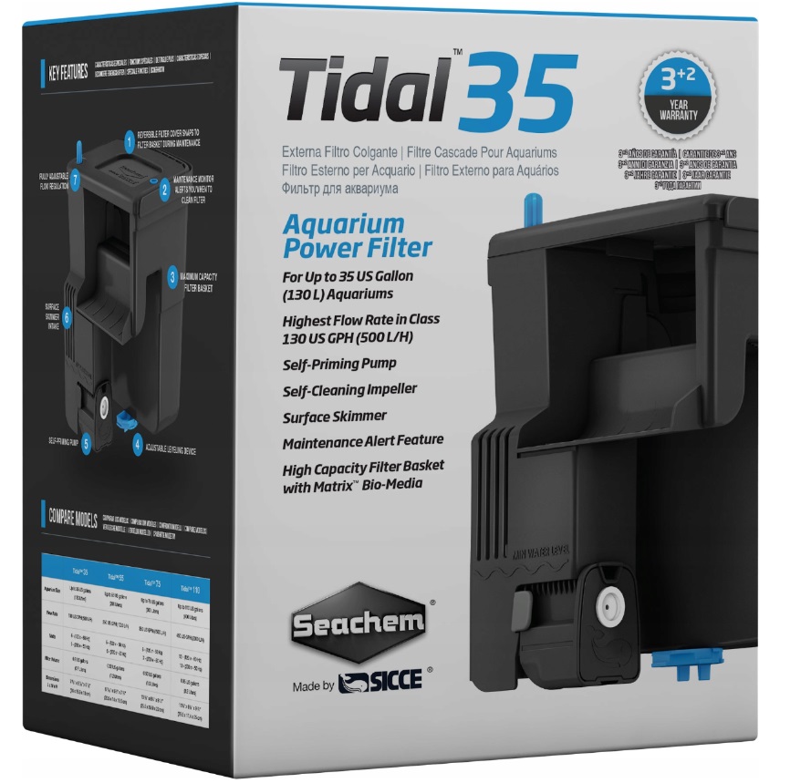 Seachem Tidal 35 Filtr Kaskadowy Zewnęczny 500L/H