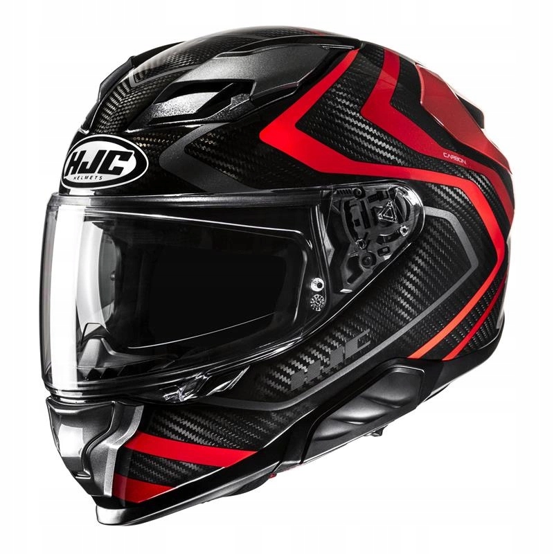 Motocyklová prilba Hjc F71 Carbon Nevio Black/red čierna červená Darčeky