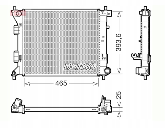 CHŁODNICA SILNIKA Producent części Denso