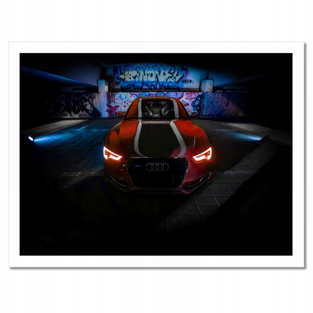 Plakáty v rámu 40x30 Červená Audica Audi