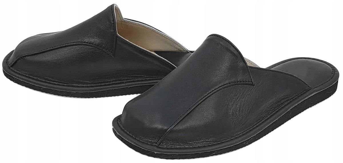 Pantofle Męskie Laczki 100% Skóra Naturalna *45* Marka inna