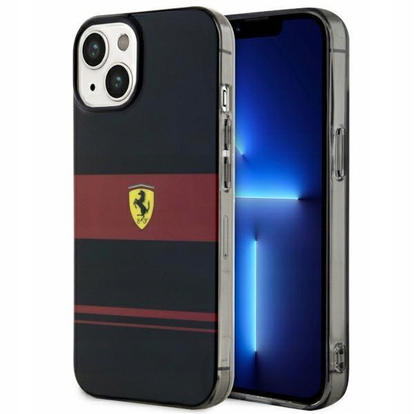Originální Pouzdro Ferrari pro iPhone 14, černé pouzdro
