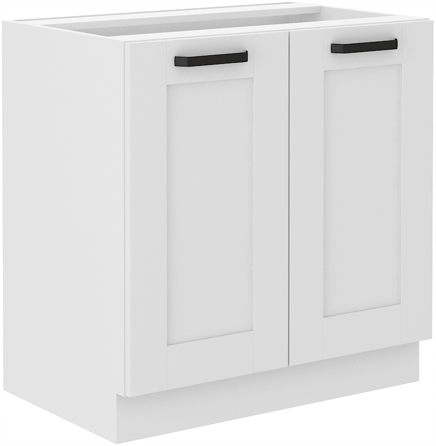 Kuchyňská Skříňka 80 CM Dvě Čelní Strany Mdf Luna Bílá