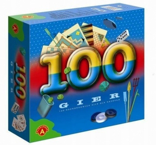 Planszówka Zestaw 100 Gier Alexander Gry Planszowe dla Dzieci Rodzinne