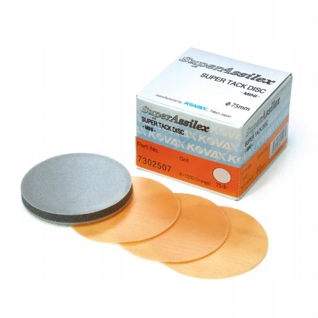 Kovax Assilex Orange K1200 75mm brúsny disk na suchý zips 50ks