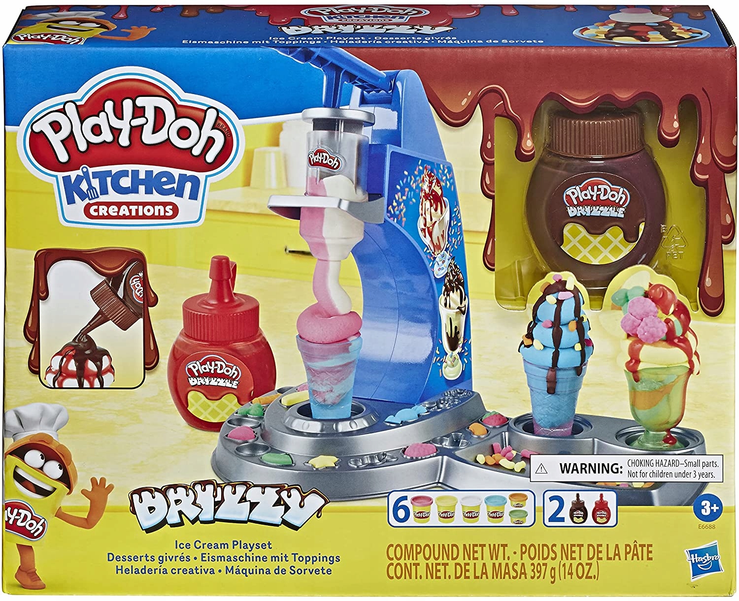 

Masy plastyczne Play-Doh Tęczowa lodziarnia E6688