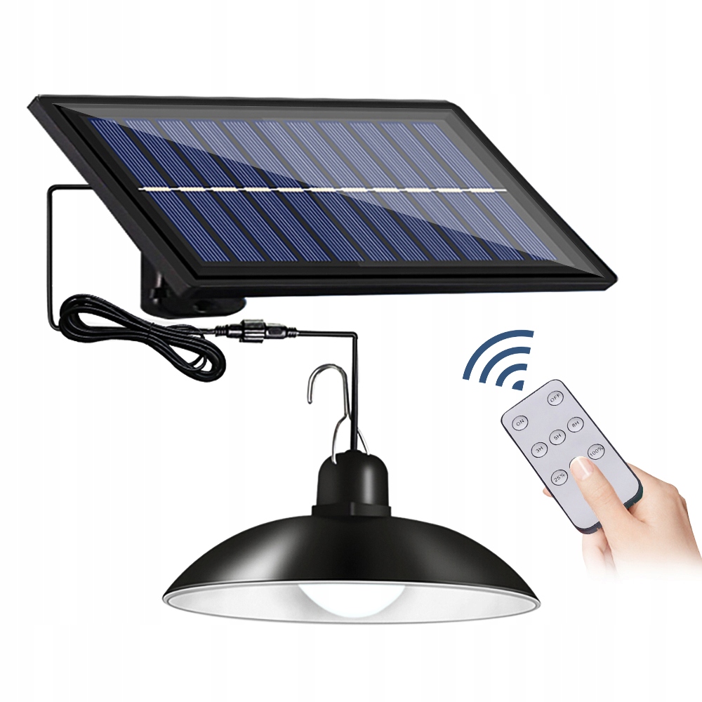

Lampa Solarna Led Ogrodowa Wisząca Żyrandol Pilot