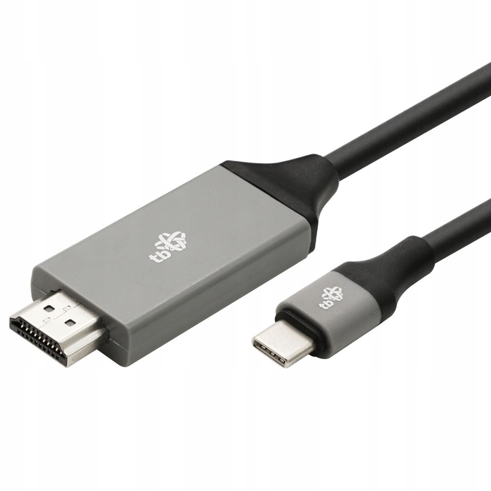 

Tb Kabel Przewód Hdmi 2.0-USB 3.1 Typ C 2m Szary
