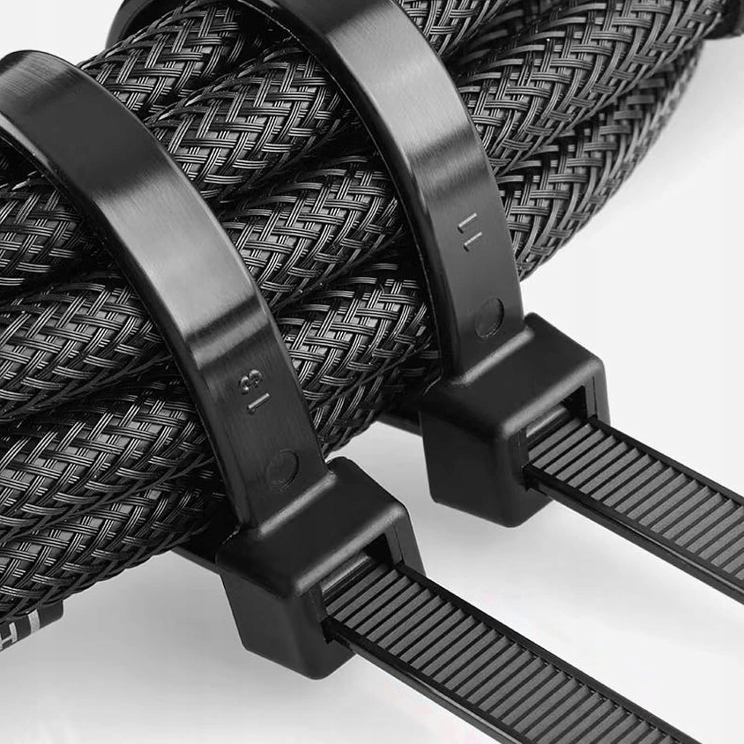 100 × OPASKI ZACISKOWE KABLOWE TRYTKI TRYTYTKI ODPORNE MOCNE / 2,5 X 150 Szerokość 2.5 mm